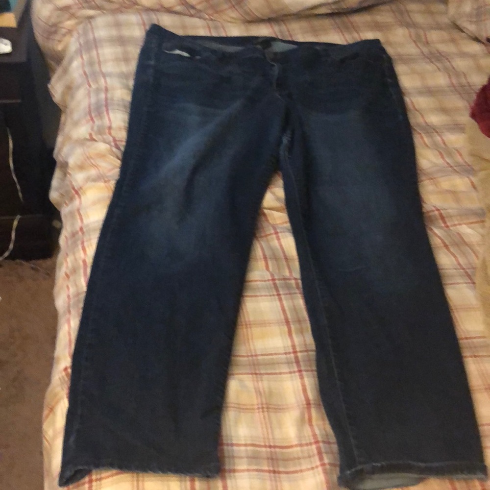Long blue jeans